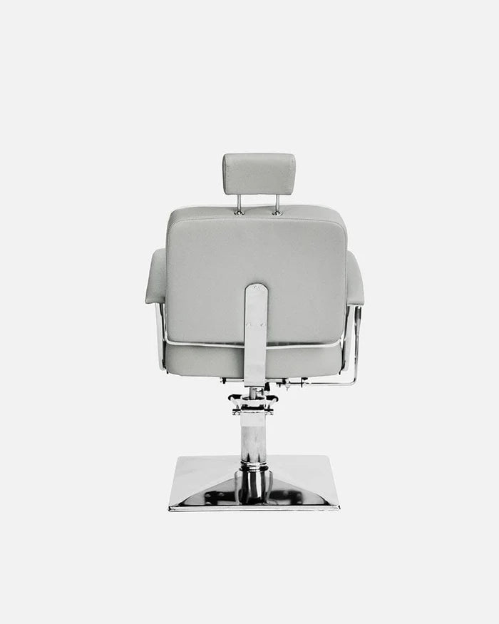 Classic Hydraulic Barber Chair – Silver Chrome Finish - Hair Hit