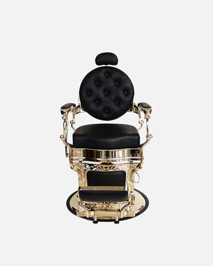 Luxury Black & Gold Vintage Barber Chair - Hair Hit