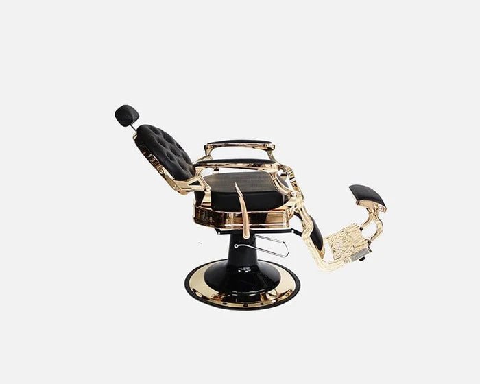 Luxury Black & Gold Vintage Barber Chair - Hair Hit