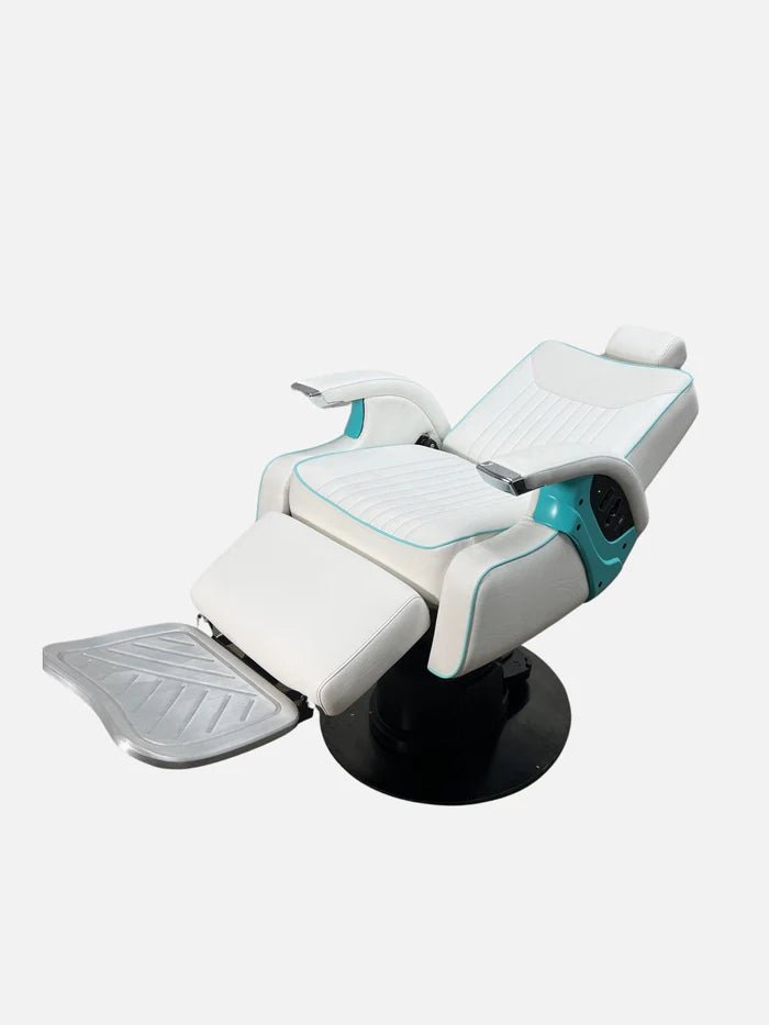 Modern Black & Purple Hydraulic Barber Chair - Hair Hit