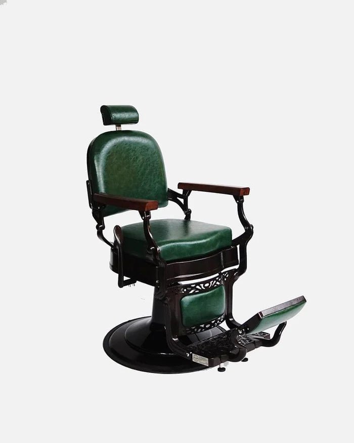 Vintage Forest Green Barber Chair - Hair Hit