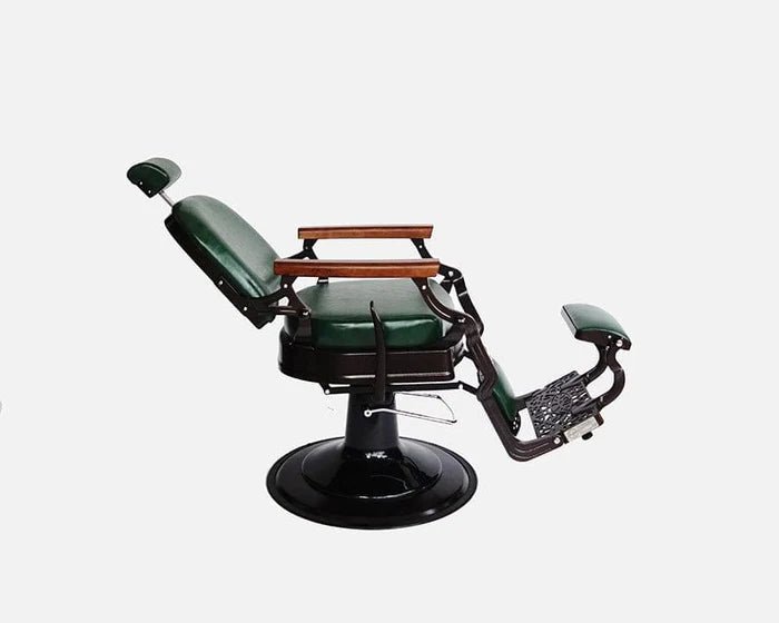 Vintage Forest Green Barber Chair - Hair Hit
